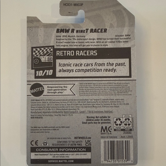 BMW R NineT Racer Retro Races NIB - Picture 2 of 5